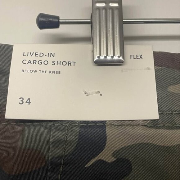 NWT men’s American Eagle Lived-In cargo shorts Below the knee size 34 Camo - Picture 2 of 4